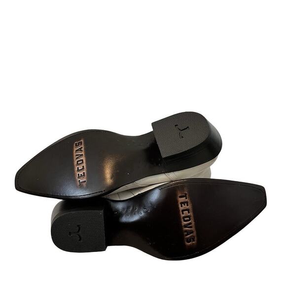 Tecovas The Dakota Women's Cowgirl Boots Size 8.5 Whitewash Bovine Western NWOB - Picture 14 of 16